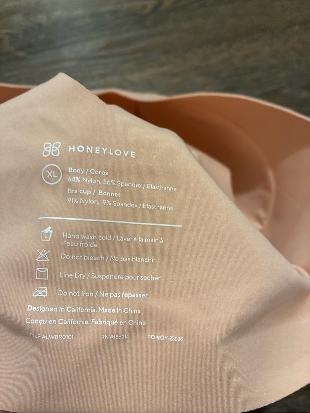 Honeylove Seamless vneck nudeComfort Bra - Picture 4 of 4